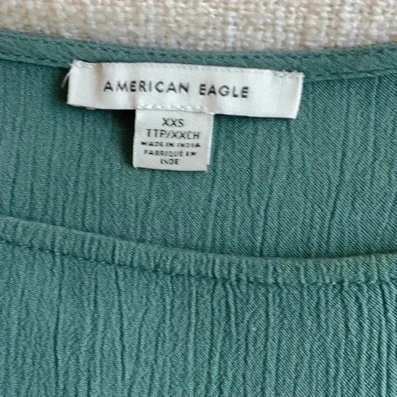 American  Eagle Embroidered Peasant Top - Picture 3 of 3
